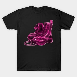 Pink combat boots T-Shirt